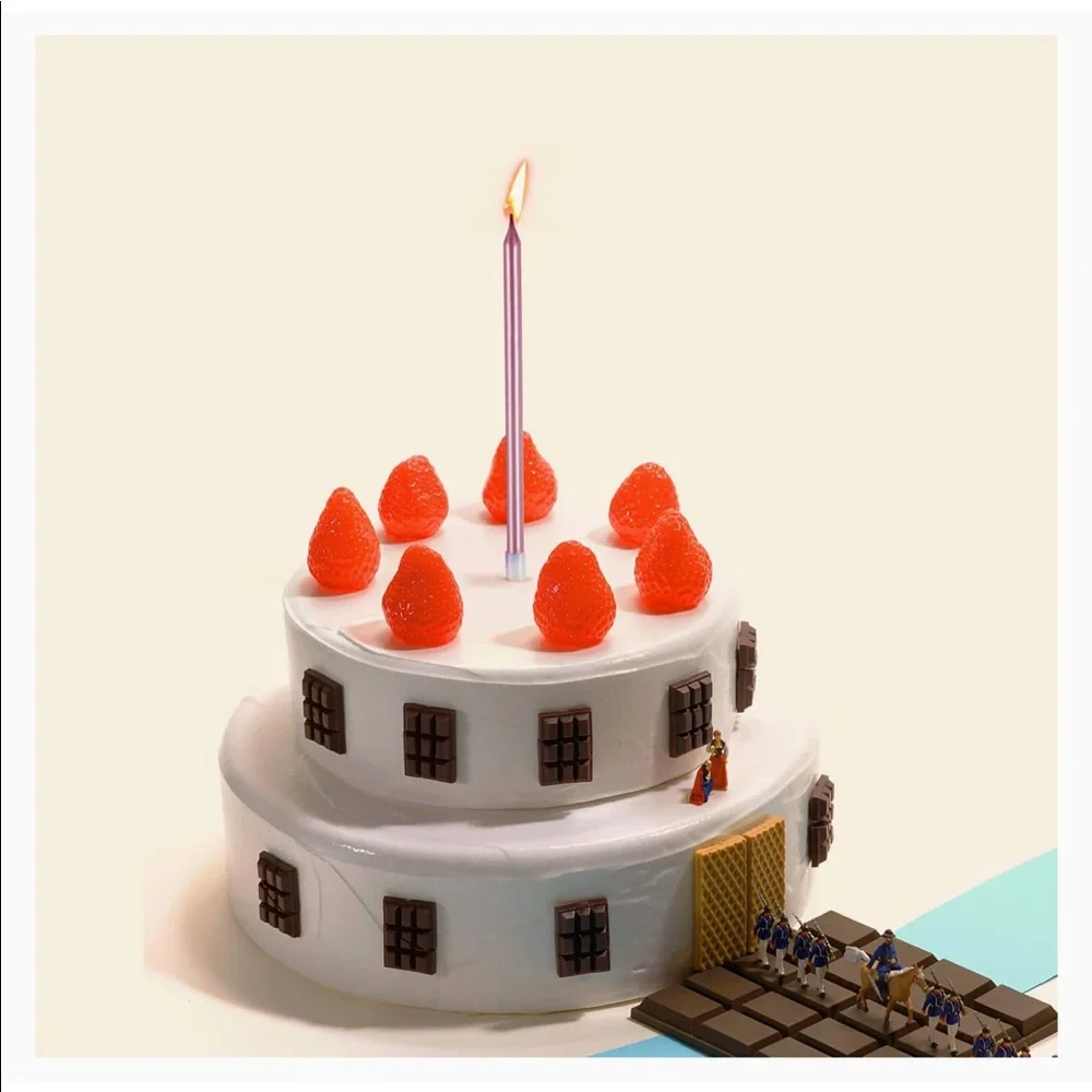 Candles-Long Thin Cake/Cupcake Candles Total 72